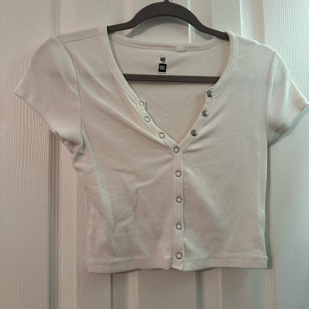 White Crop top